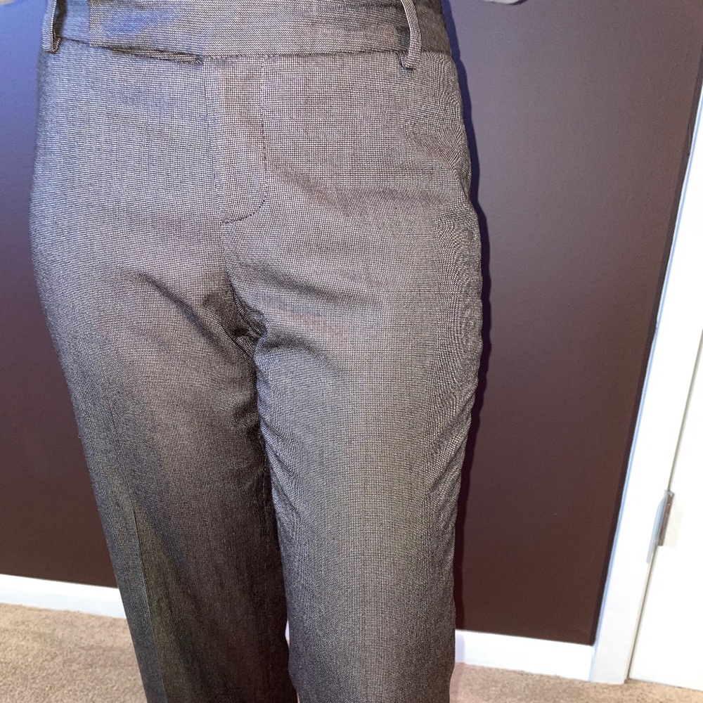 BANANA REPUBLIC JACKSON FIT STRETCH BROWN CAPRIS WITH CUFF PANT SZ 0